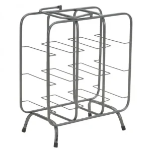 Suport pentru 9 sticle gri din metal, 40x23x47,5 cm, Rack Mauro Ferretti Cel mai vândut