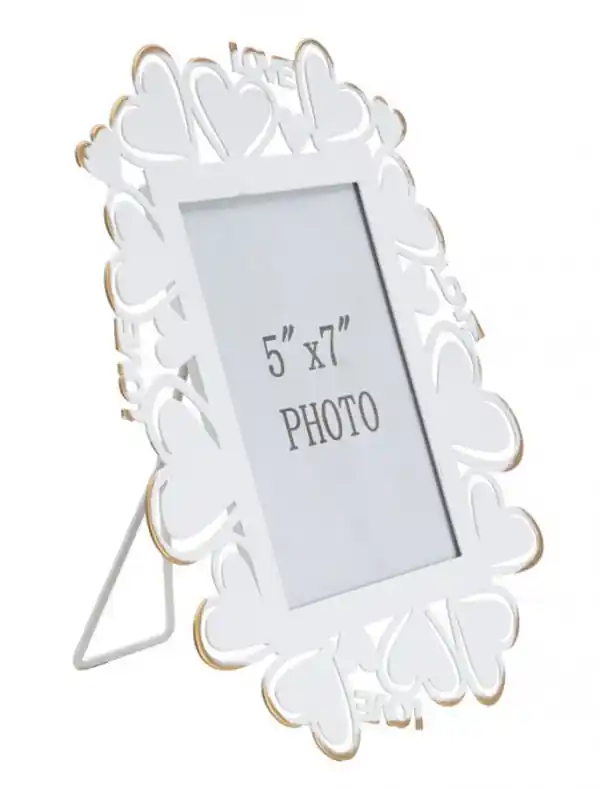 Chilipir Rama foto alba din metal, 12,5x17,5 cm, Hearts Mauro Ferretti