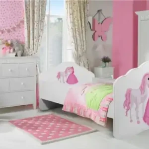 Plată securizată Pat copii cu saltea din spuma si somiera incluse, Casimo 1c, ADRK Furniture Lion / cu sertar