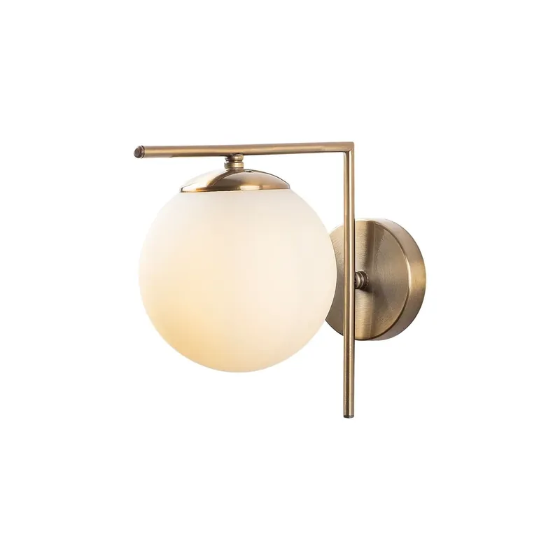 Reducere Aplica 7141, auriu/alb, metal/sticla, 15x28x23 cm
