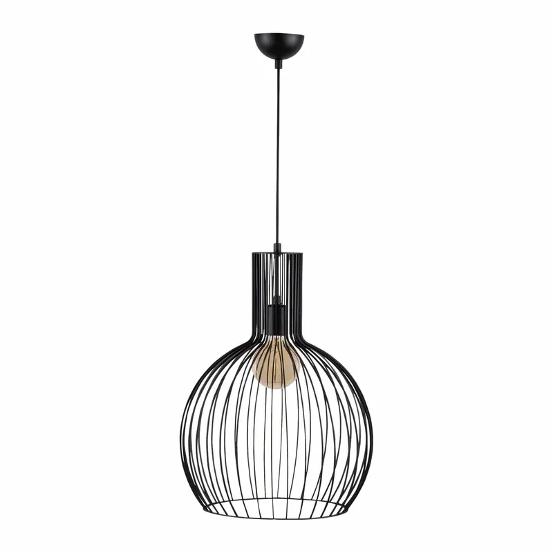 Lustra FELLINI MR 756, negru, metal, 38x66-146 cm Discount