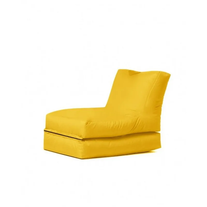 Fotoliu puf SIESTA, galben, poliester, 55x40x40 cm Reducere specială