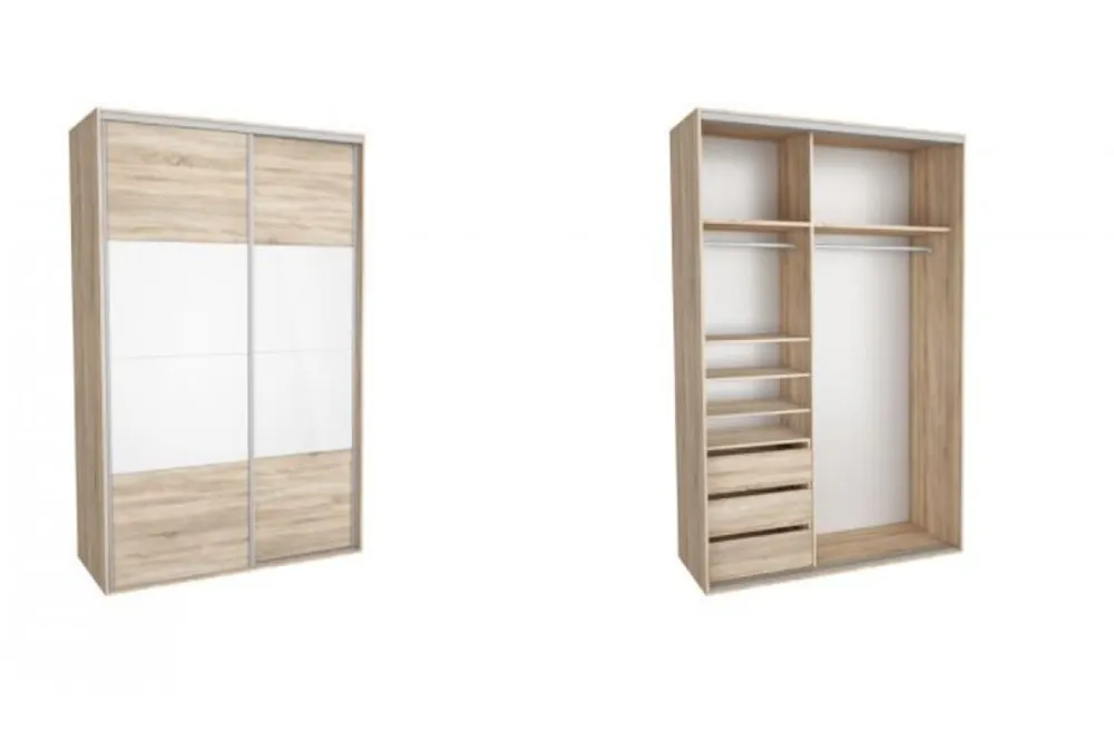 DRESSING NADIR 160 4A FRONT DAB SONOMA / ALB LUCIOS Cumpărături sigure
