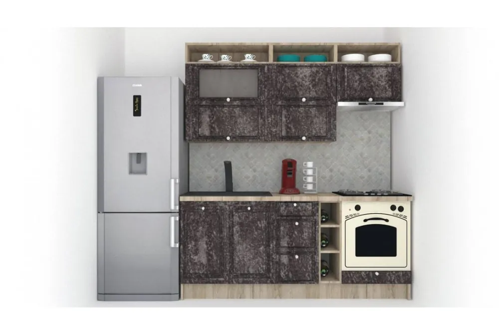 Ofertă exclusivă Bucatarie LEEA ART FRONT MDF OLDER 200 K002 / decor 267