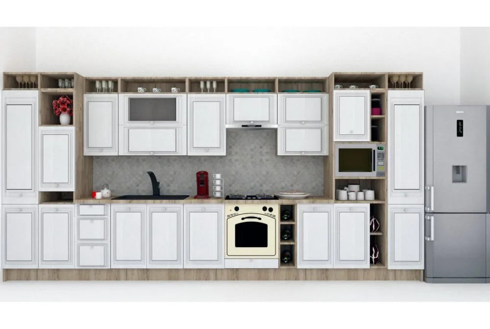 Bucatarie LEEA ART FRONT MDF CANYON 460A K002 / decor 263 Nu rata