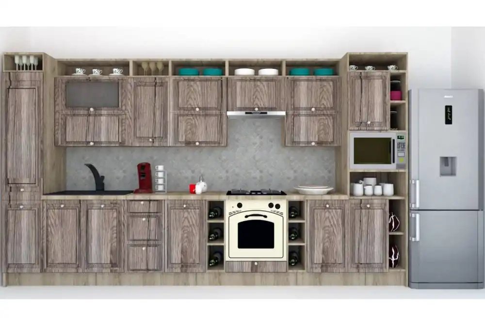 Bucatarie LEEA ART FRONT MDF EKRAN 400 K002 / decor 213 Reducere extra
