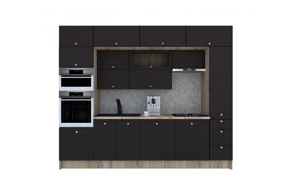 Ultima șansă Bucatarie ZONE B 300 FRONT MDF K002 / decor 258