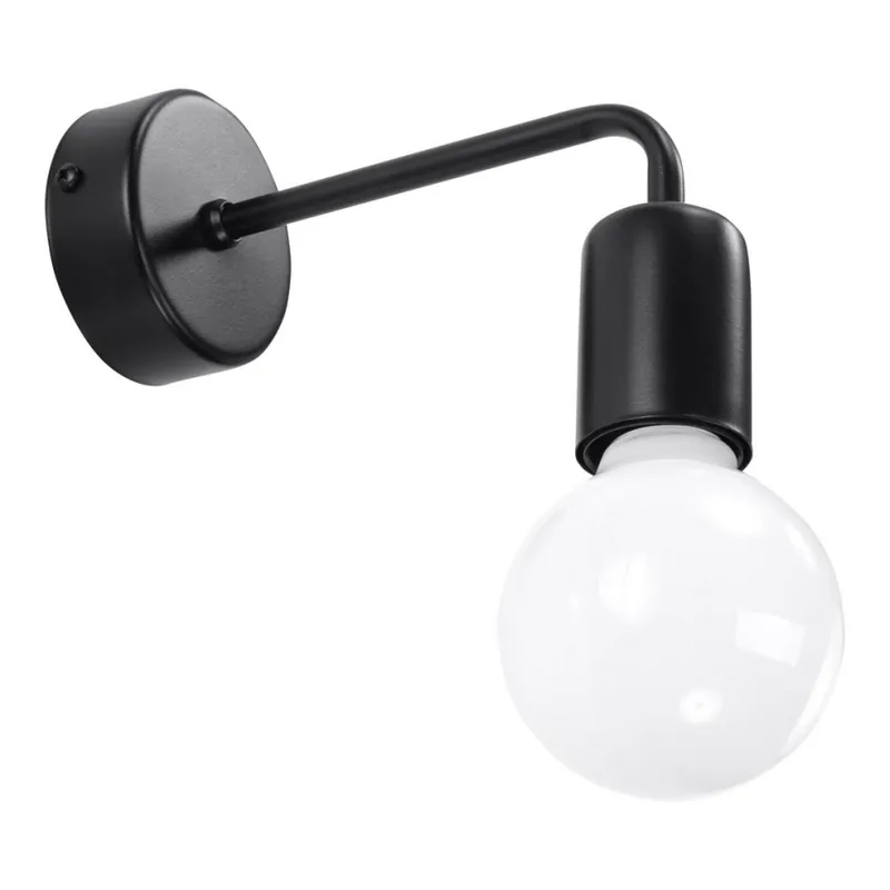 Reduceri Aplică perete DUOMO 1xE27/60W/230V negru