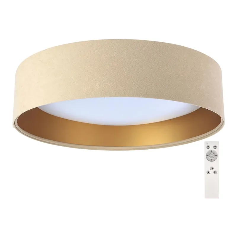 Lumină de plafon LED reglabilă SMART GALAXY LED/24W/230V diametru 44 cm bej/auriu 3000-6500K + telecomandă Livrare rapidă