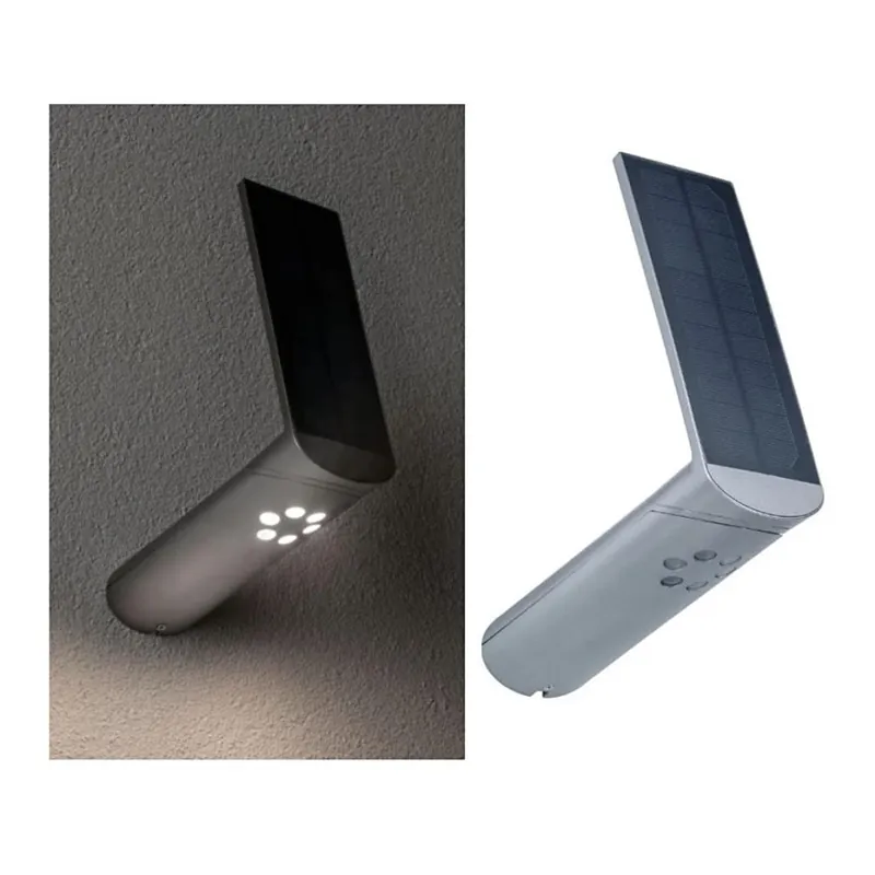 Paulmann 94261 - LED/1,2W IP44 Lumină solară de perete cu senzor ILIAS 3,7V 1800 mAh Preferatul clienților