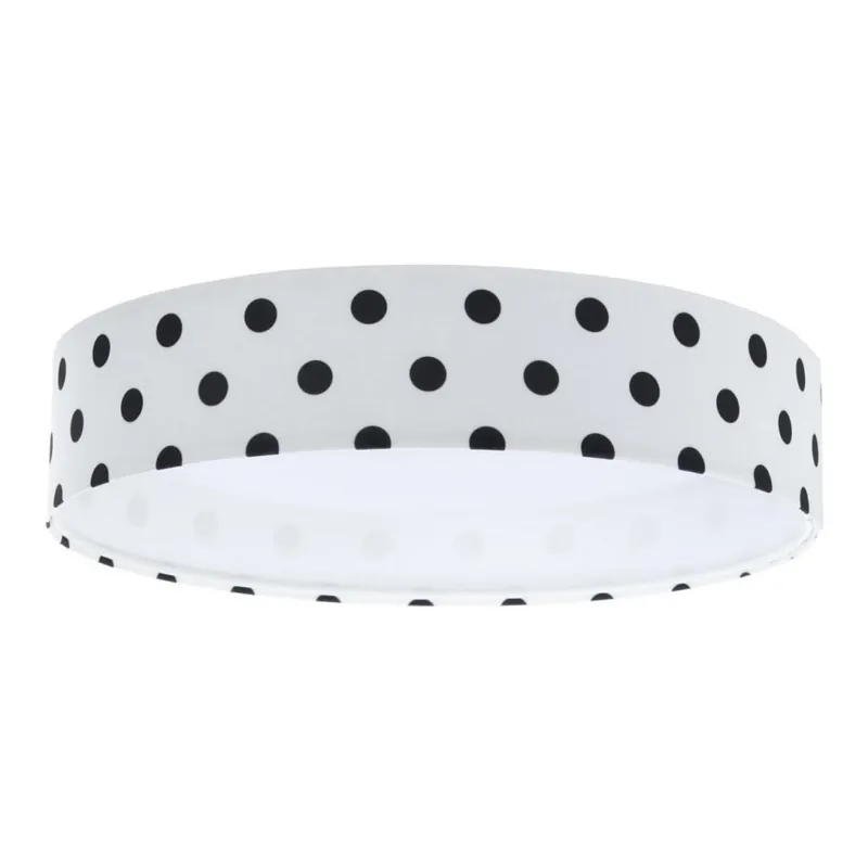 Preț promoțional Lustr LED pentru copii GALAXY KIDS LED/24W/230V cu buline alb/negru