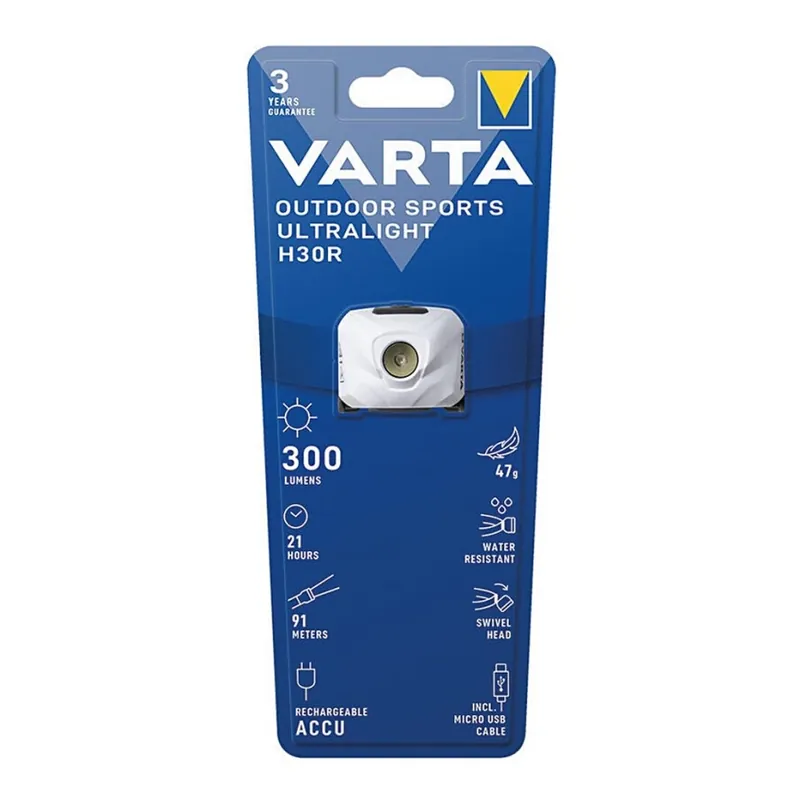 Ultima șansă Varta 18631101401 - Lanternă frontală reîncărcabilă cu LED reglabilă OUTDOOR SPORTS LED/5V 600 mAh IPX4 albă