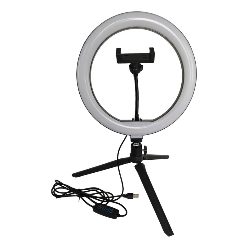 Lampă LED dimabilă cu trepied și suport pentru vloguri LED/10W/5V 2700-6500K Discount