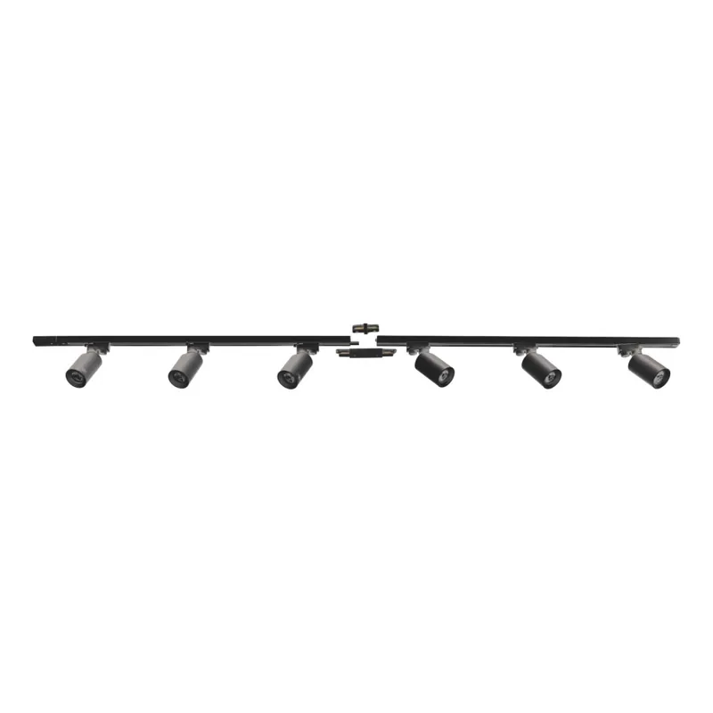 Spot în sistem de șină Zuma Line 6xGU10/35W/230V negru Plată sigură