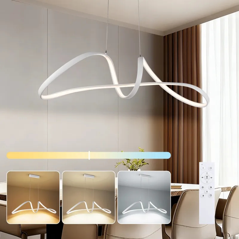 Brilagi - Lustru LED dimabil pe cablu TWISTER LED/60W/230V 3000-6000K alb + telecomandă Ieftin