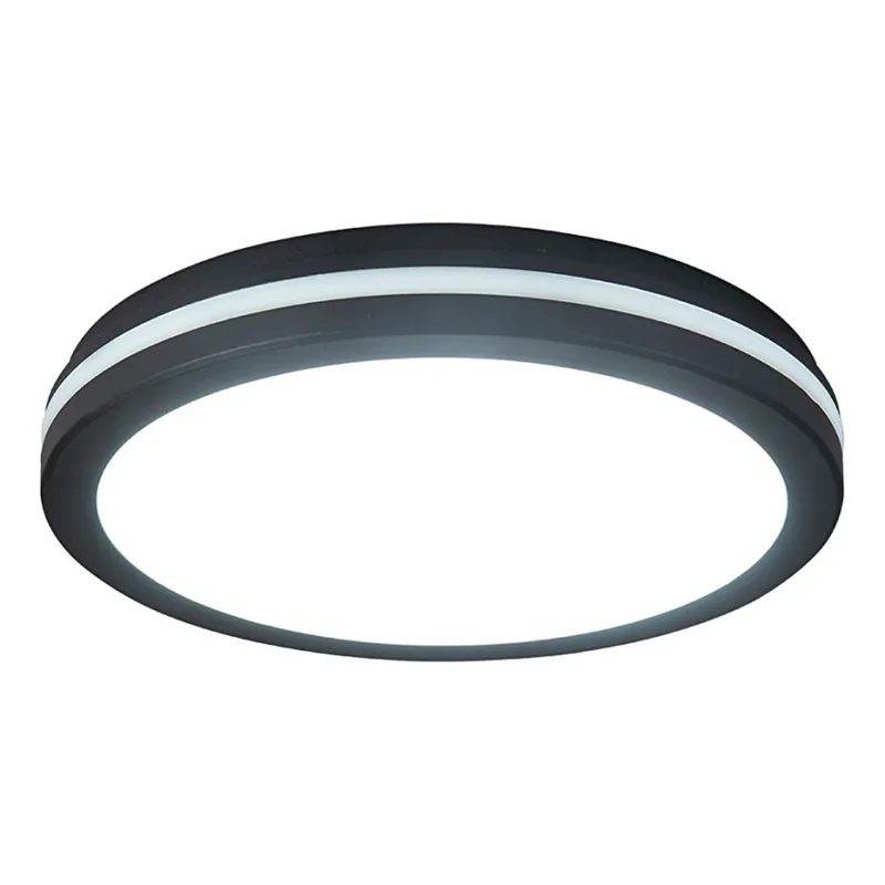 Prezent 70334 - Plafonieră LED dimabilă de exterior GARDEN LED/20W/230V 3000/4000/6000K IP65 Ø 23 cm neagră Chilipir