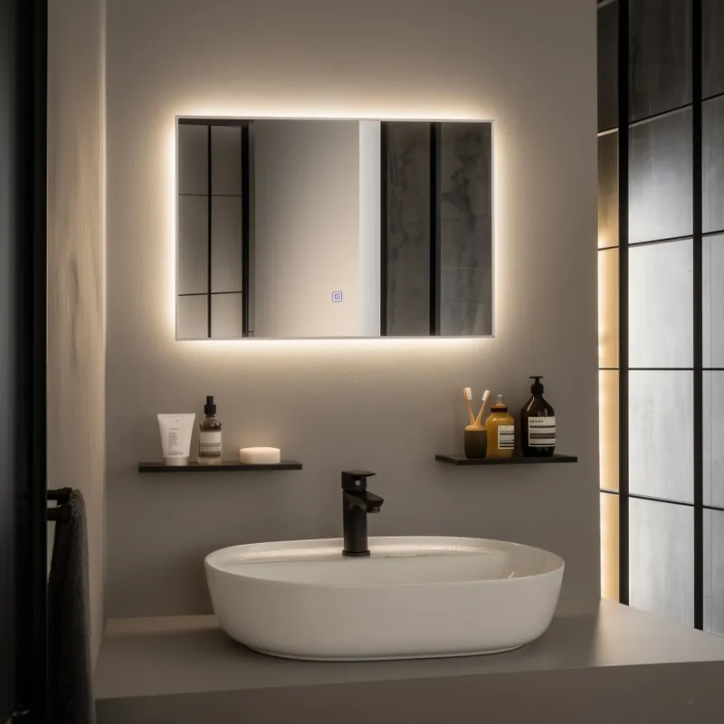 Brilagi - Oglindă LED pentru baie DESIO, LED/20W/230V, 40x60 cm, argintie, IP44, CRI 90, dimmabilă + CCT Ofertă limitată