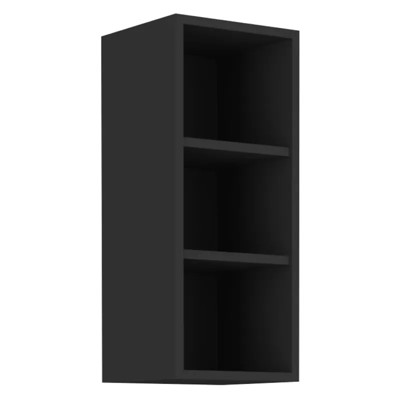 Dulap superior fără uşi, negru, ARAKA/MENZO/SIBER 30 G-72 OTW Preț mic