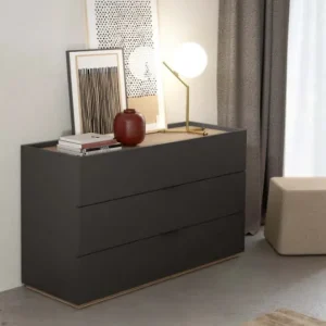 Comoda Label 126.6 x 45.2 x h.74.8 cm - cu 3 sertare Ultima șansă