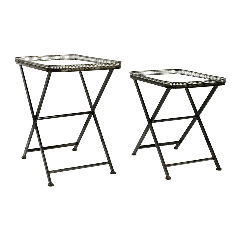 Set 2 masute de cafea Rectangu bronze Ultima șansă