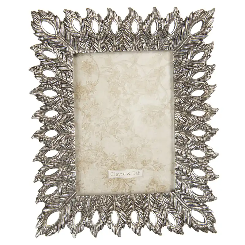 Bestseller Rama foto Silver Peacock Feathers 22x26 cm