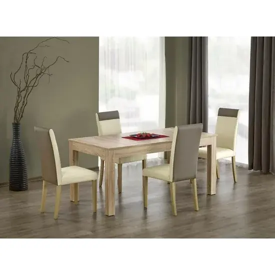 Masă Seweryn extensibilă, blat laminat + MDF, 160-300x90x76 cm, Sonoma Livrare expres