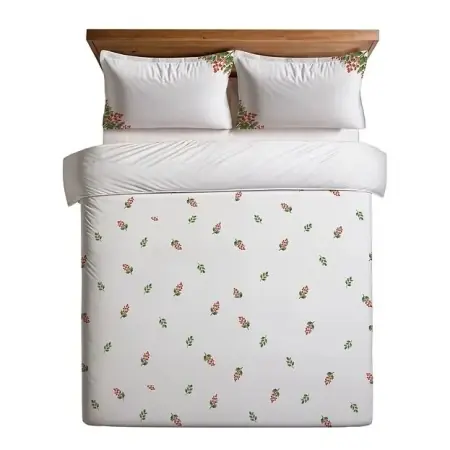 Promoție Set husa pilota + fata de perna, 70% bumbac/30% poliester, 135x200 cm + 80x80 cm, imprimeu pigmentat, lavabil 30°C, multicolor - Verificat A · Re-Bloom
