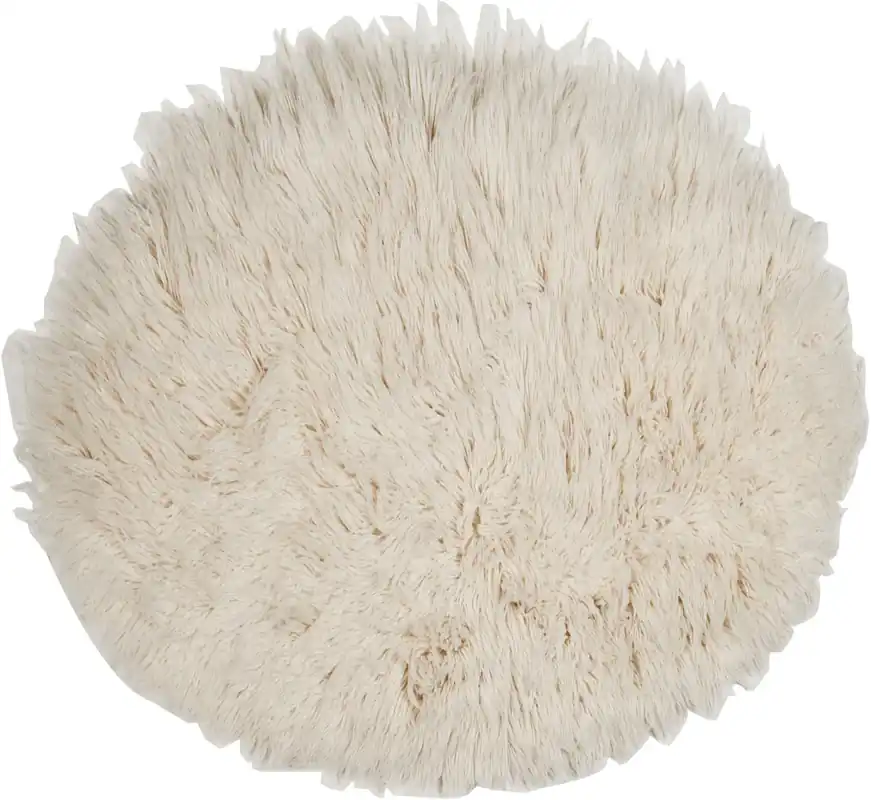 Preț redus Covor din lână virgina Flokati țesut manual rotund 70 cm